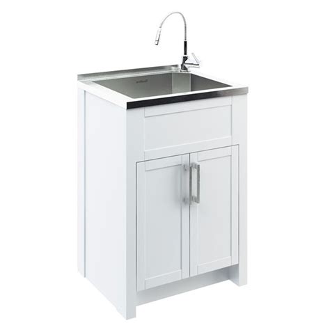 odyssey stainless steel laundry tub with cabinet|Laundry Sinks .